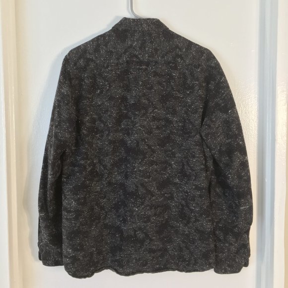 H&M Speckled Rough/Distressed Button-up Sweater - Picture 2 of 3